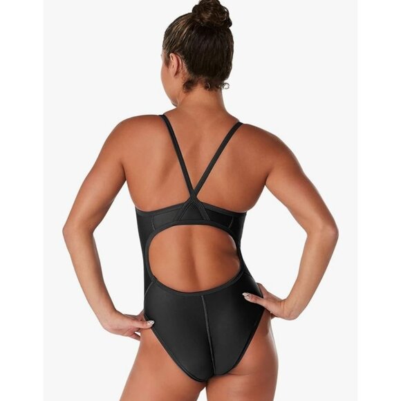Speedo Women's/girl’s Pro LT One-Piece Swimsuit Size 28/ XXS Black - Picture 2 of 11